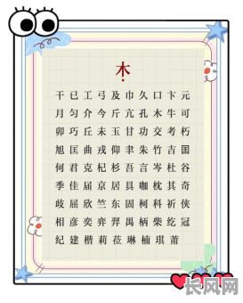 五行带木字,这些汉字在五行中扮演什么角色?