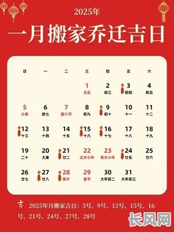2025年1月份的黄道吉日查询及运势分析指南