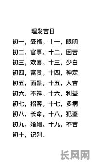 2025年腊月最佳理发吉日推荐,选对好日子焕新形象!